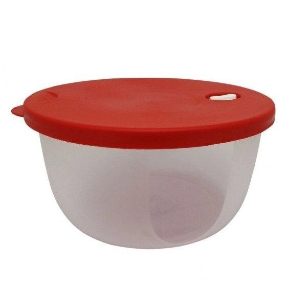 Cutie alimente din plastic cu capac rotunda 2,8L