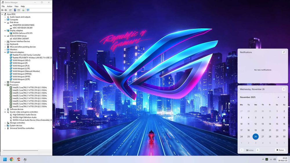 PC Gaming i7 Racire Lichid/RGB/16GB/SSD480+1TB/GTX970/WiFi/W11 1000lei