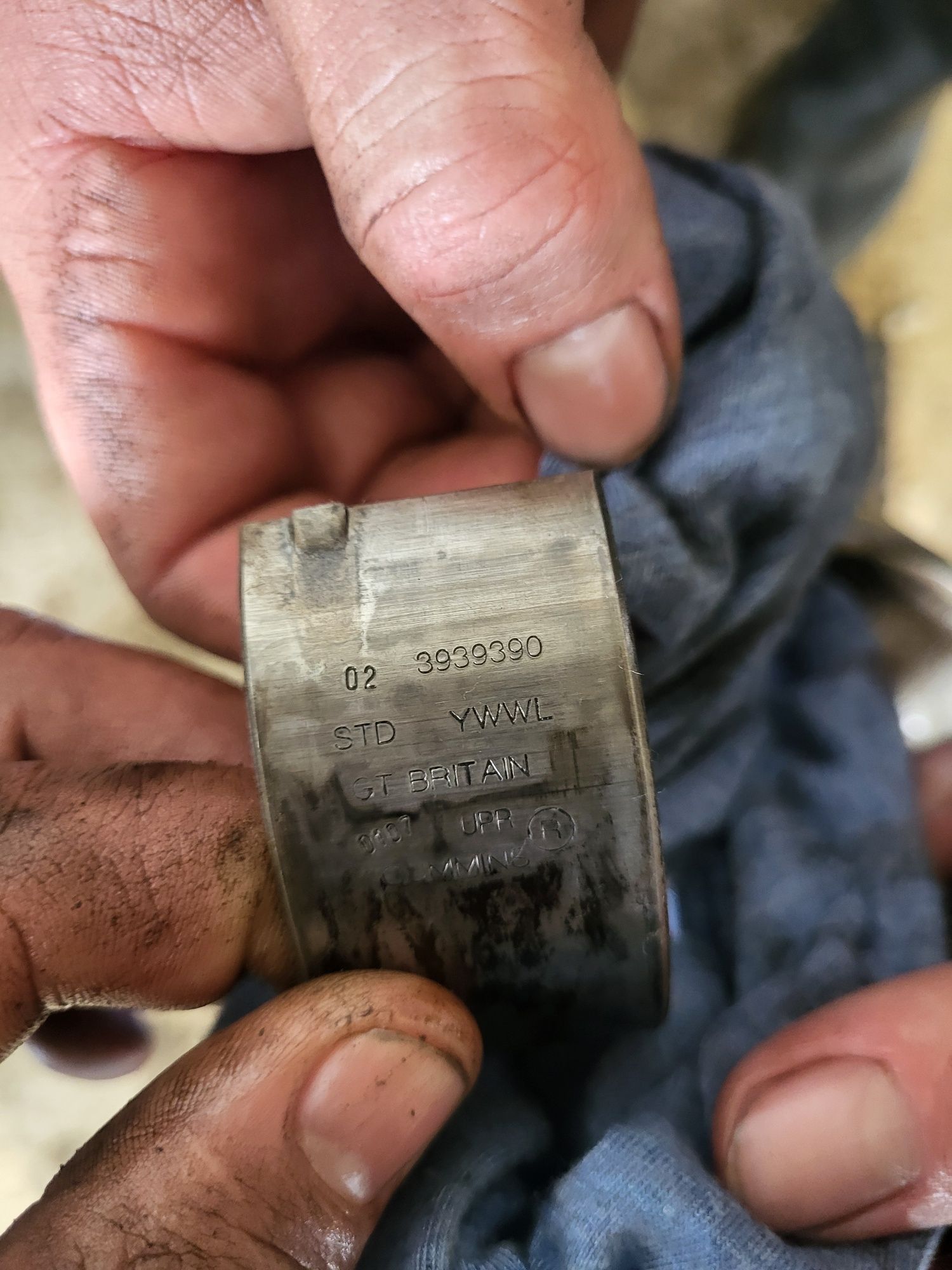 Motor cumins buldoexcavator case