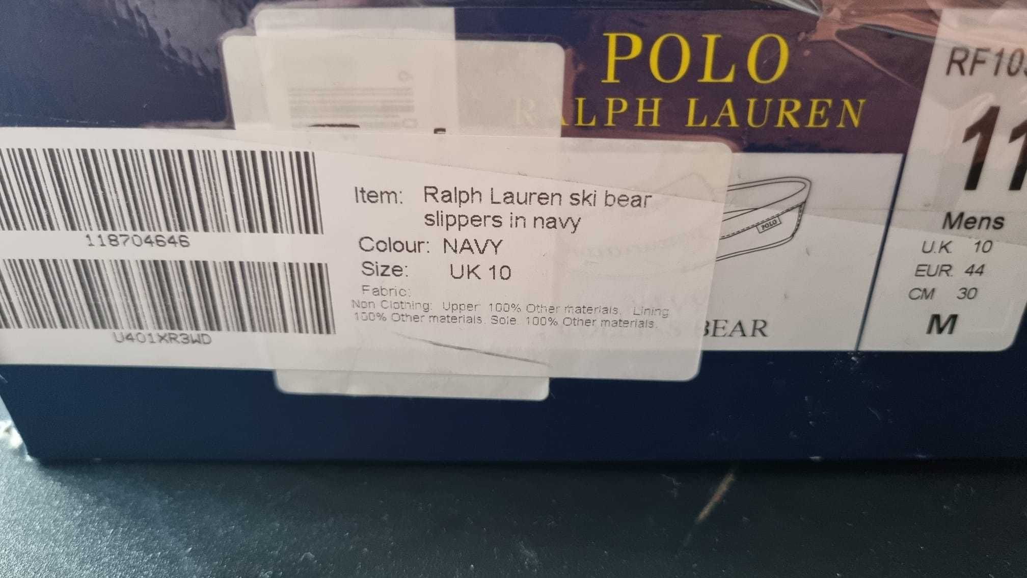 Pantofi Polo Ralph Lauren Bear bleu (NOI, originali, 44, cutie)