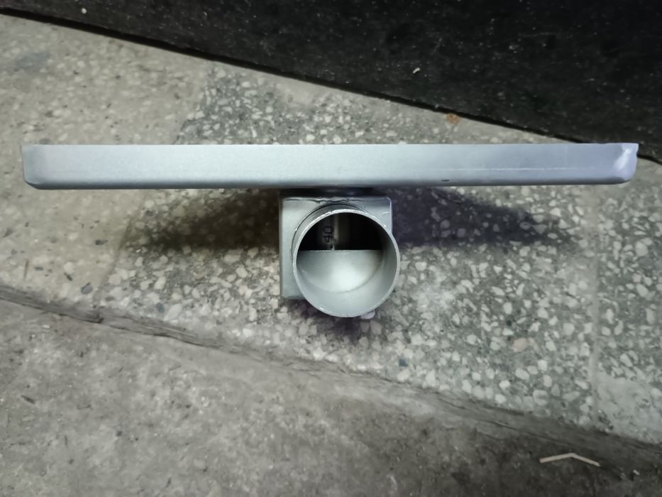 Ъглов подов сифон Inox Style с вградена плочка 20/20