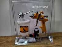 Set pistol vopsit cu manometru si regulator de presiune pneumatic