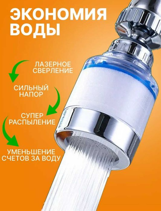 Фильтр для воды на кухню. Насадка на кран водосберегающий фильтр воды