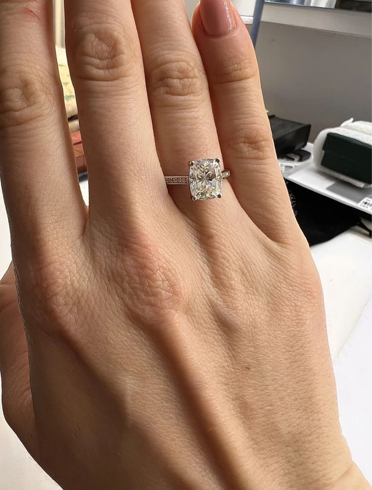 Inel moissanite 3 CT