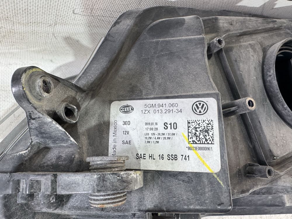 Десен фар фарове за VW Golf 7 7.5 Facelift ФВ Голф 7 Фейслифт Full LED