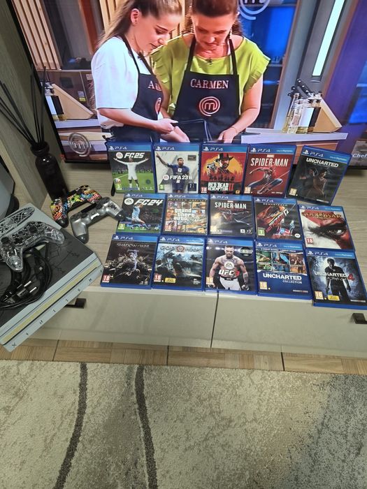 Consolă Sony PlayStation 4 PRO 1 TB PS4 PRO+ Controllere+Jocuri