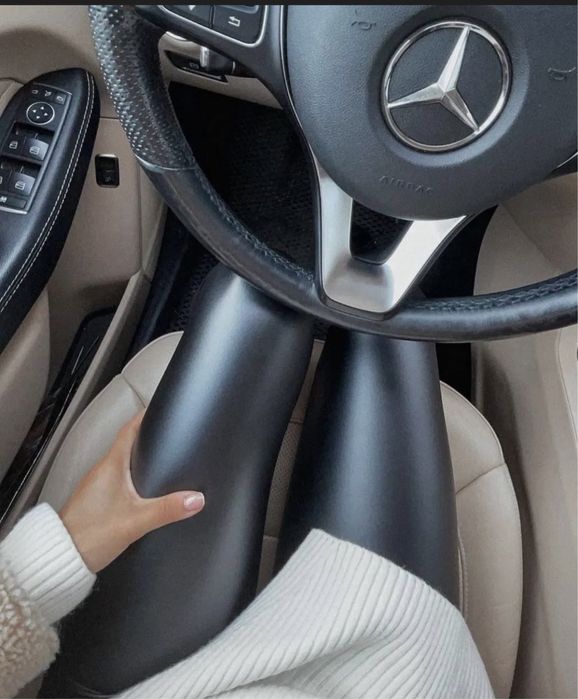 Кожаные лосины женские