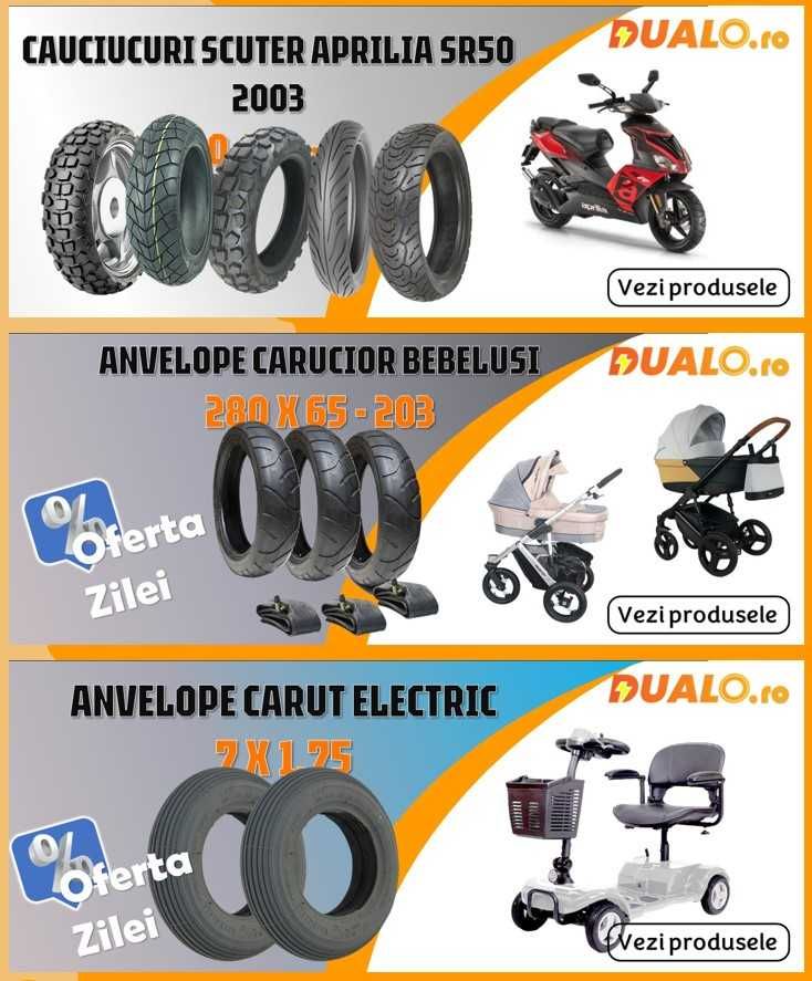 Set 2 Camere aer 14 inch pentru Scuter Trotinete Moped Electric