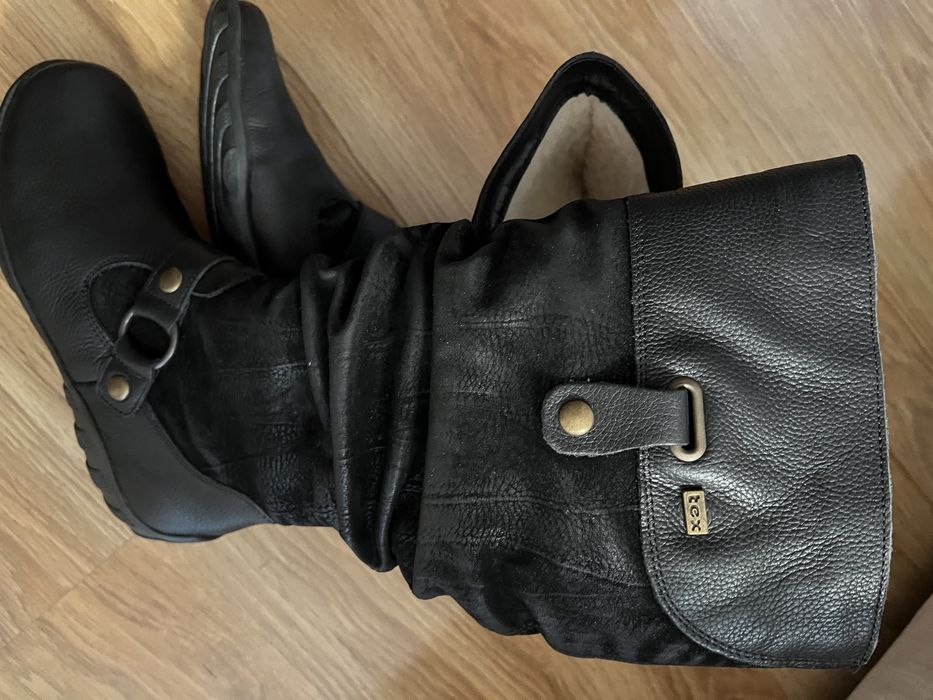 Cizme de piele damă TEX