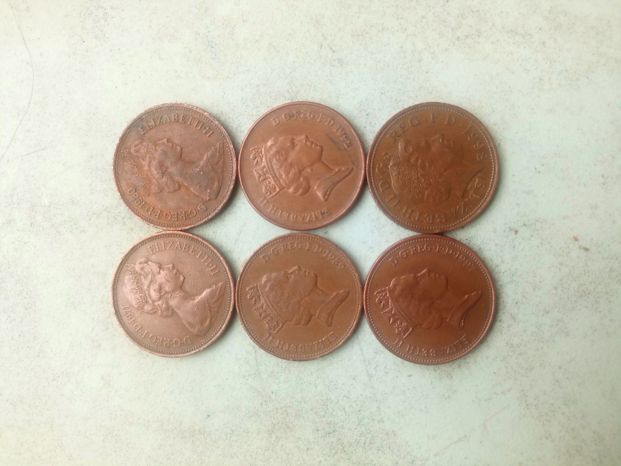 6бр Two Pence различни години