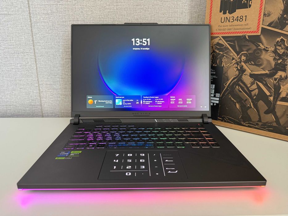 Игровой ROG Strix G16 / Core i9-13980HX (24 ядра, 32 потока) / RTX4080