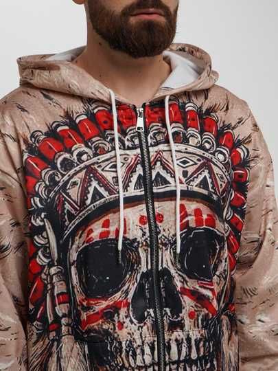 Худи с принтом, толстовка оверсайз, хит сезона.