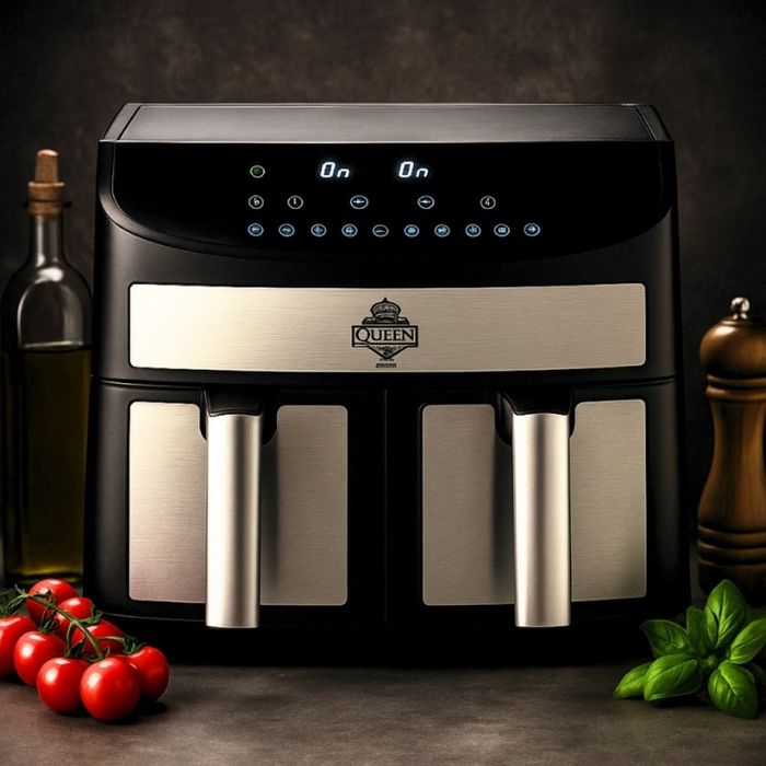 Двоен Air Fryer Queen KK-A02 - 7L, 2400W за здравословно и бързо готве