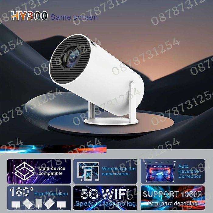 Видеопроектор с 10 000 Вградени Игри Безжичен Стрийминг до Платформи