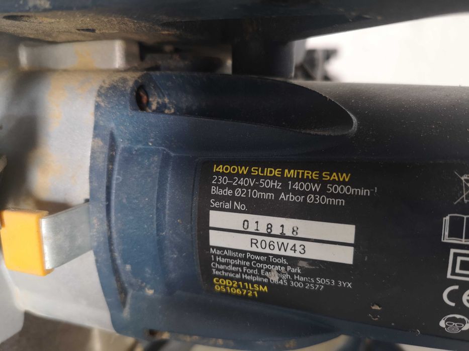 Циркуляр пендула - MacAllister 1400W / 210mm