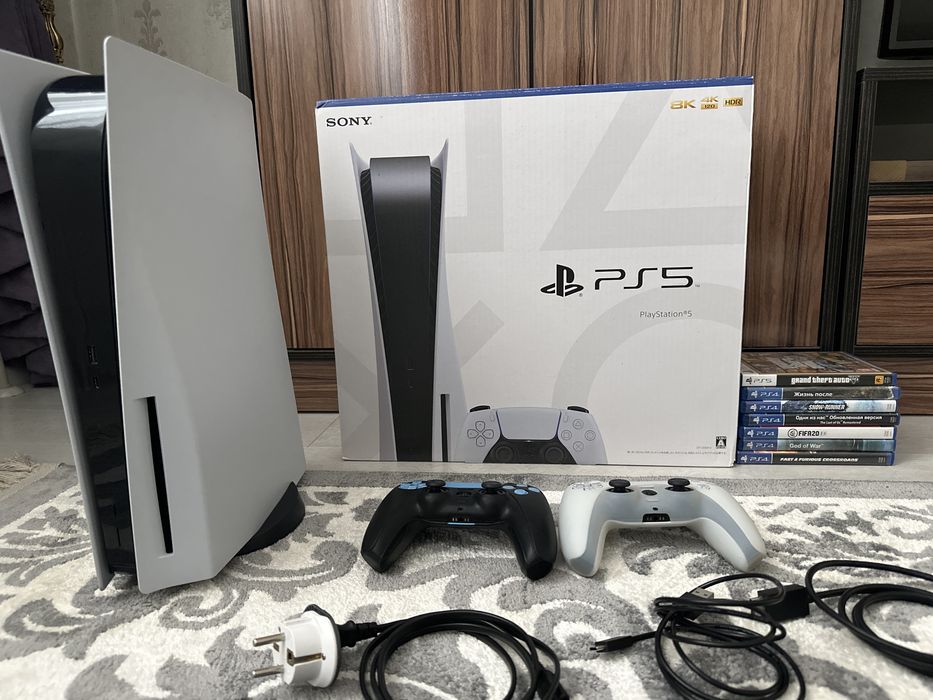 PS5 полный комплект 825gb