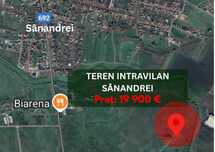 Teren intravilan Sânandrei - 23 €/mp  - Preț nou!