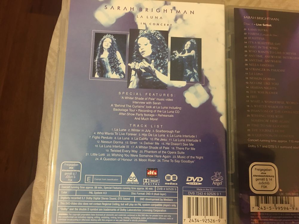 Sarah Brightman DVD колекция Оригинал