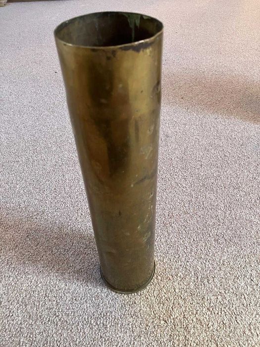 Tub obuz inert 75 mm francez, ww1 anul 1917, panoplie,decor