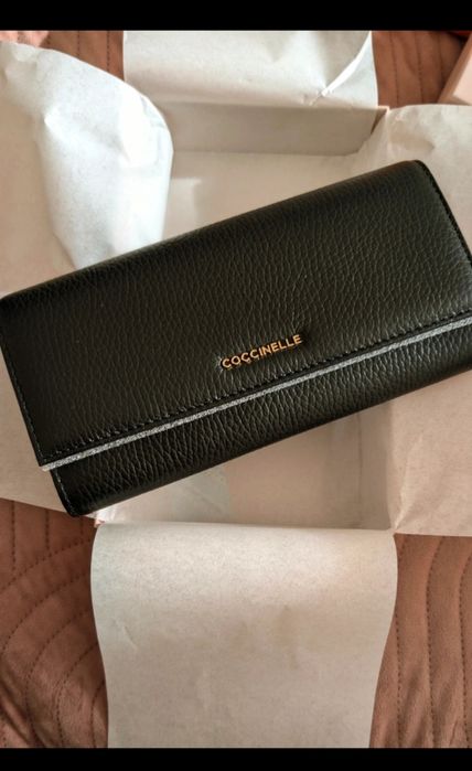 Coccinelle portofel piele negru