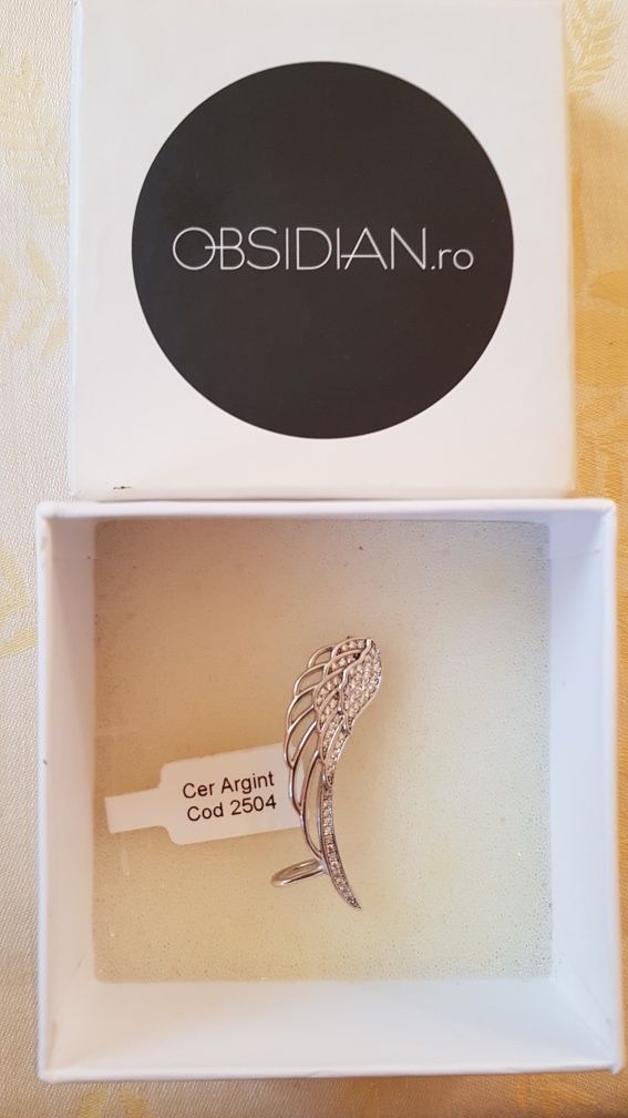 Vand cercel earcuff NOU din argint