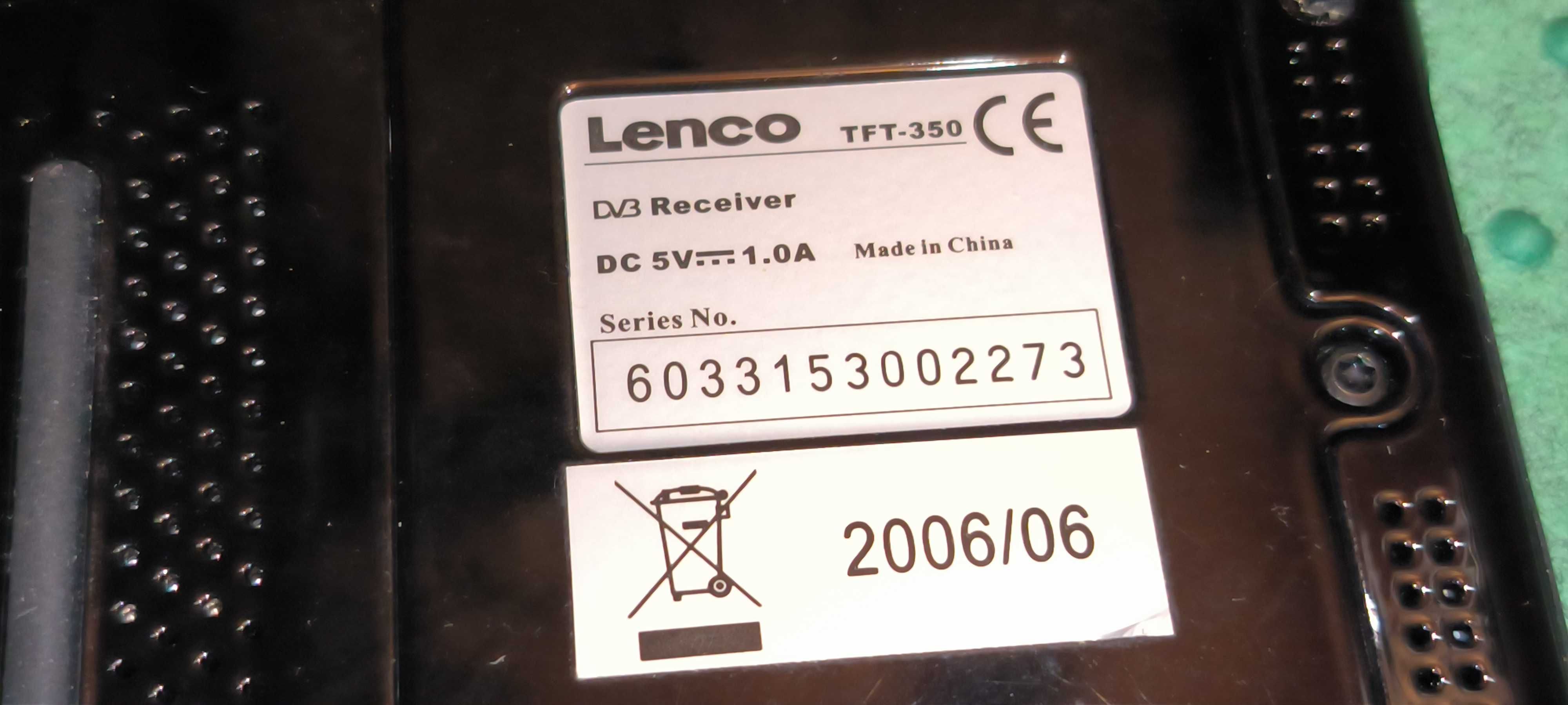 televizor portabil 
LENCO TFT 350  DVBT TFT + telecomanda