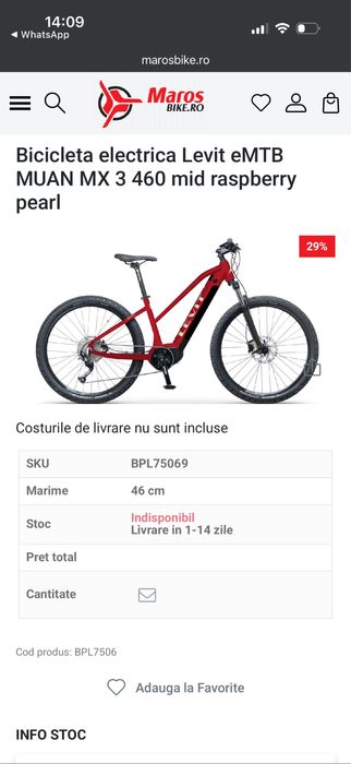 Bicicleta electrica Levit eMTB MUAN MX 3 460