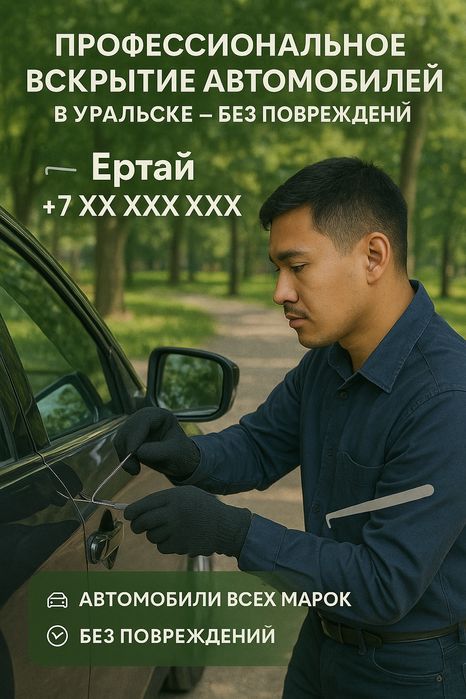 Вскрытие авто 24/7