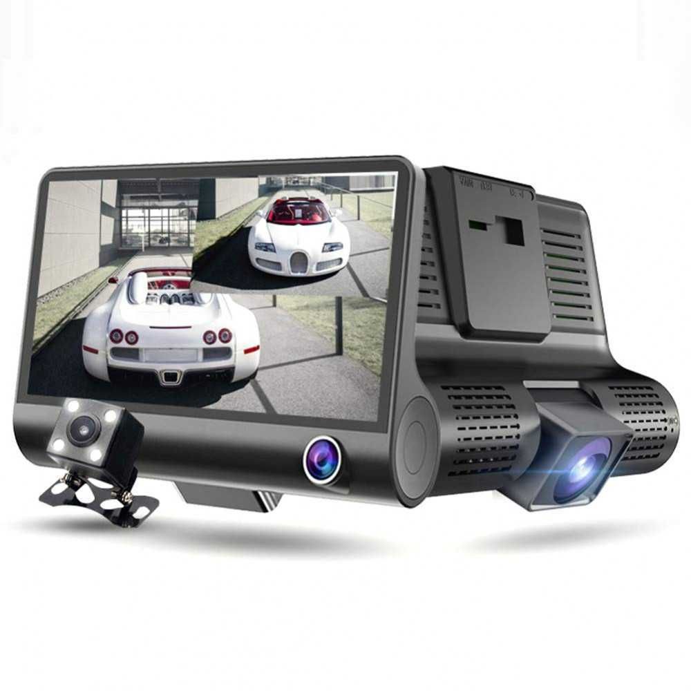 Видеорегистратор за кола АТ D123 4.3 инча монитор с 3 камери