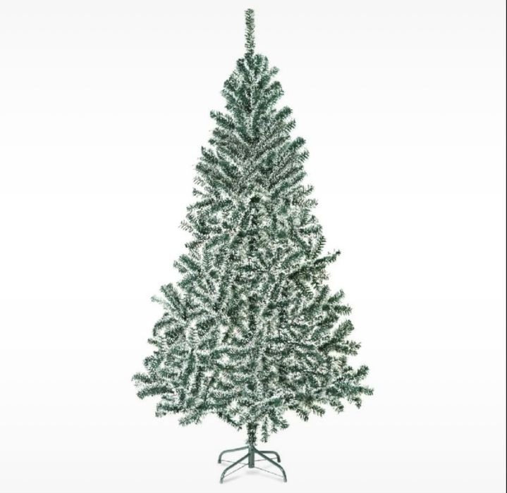 Brad artificial – 210 cm – cu aspect înzăpezit – PVC