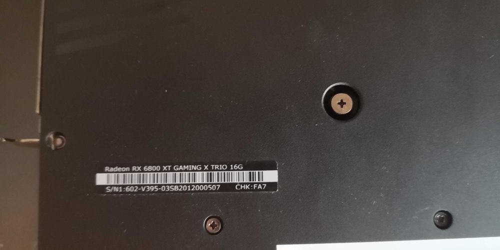 Placa video RX 6800XT MSI Gaming X Trio 16GB GDDR 6