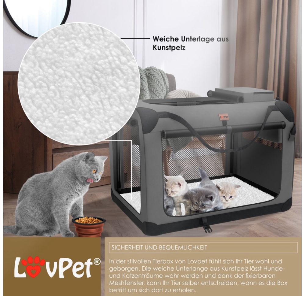 LOVPET® Кутия за транспортиране на кучета