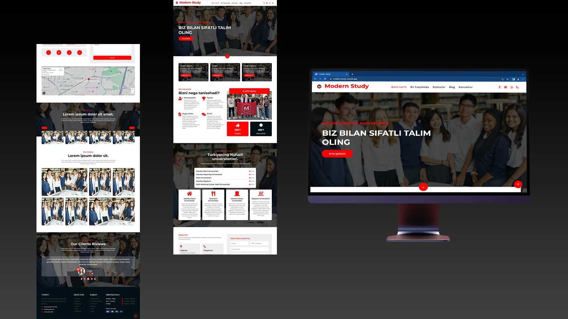 web dasturchi, web sayt yasash, professional web saytlar