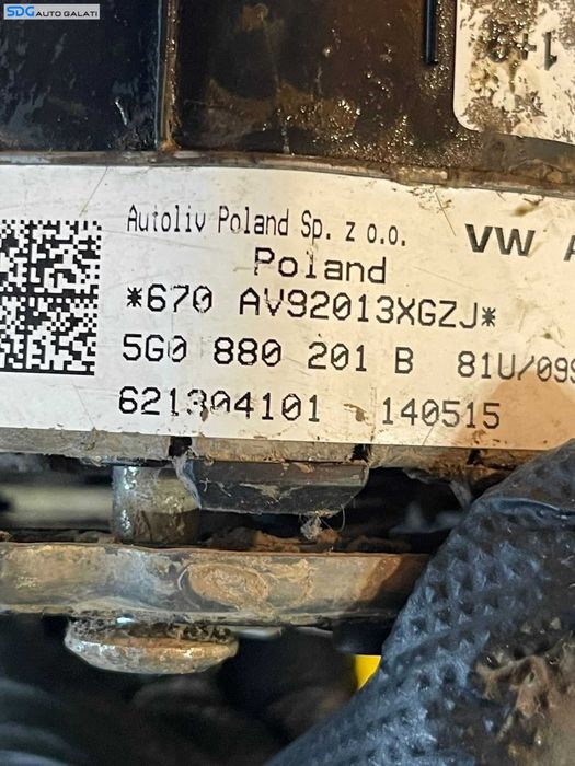 Airbag de pe Volan Volkswagen Golf 7 2013 - 2020 Cod 5G0880201B [B3726]