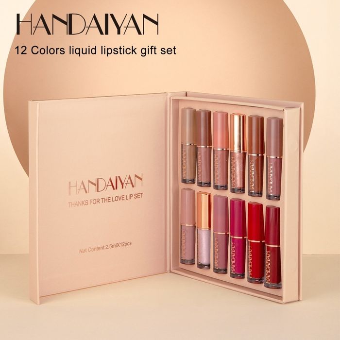 Сет от 12 течни матови червила HANDAIYAN