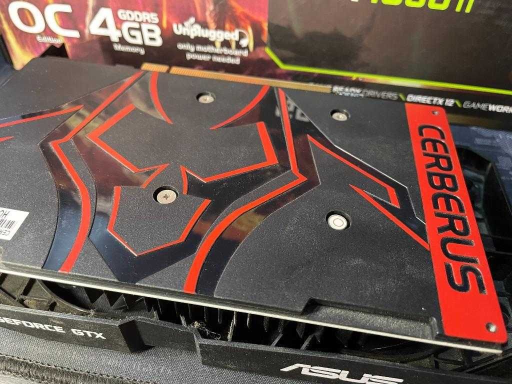 Видео картa ASUS CERBERUS GeForce GTX 1050 Ti OC, 4GB, GDDR5, 128bit