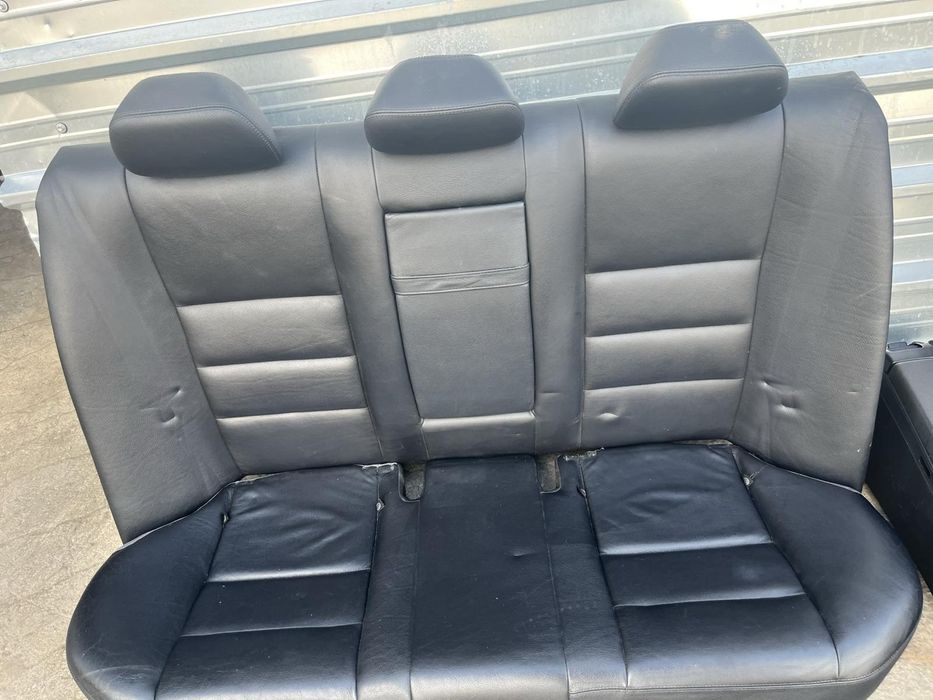 Салон Мерцедес mercedes benz W204 C class кожа кожен черен номер 22