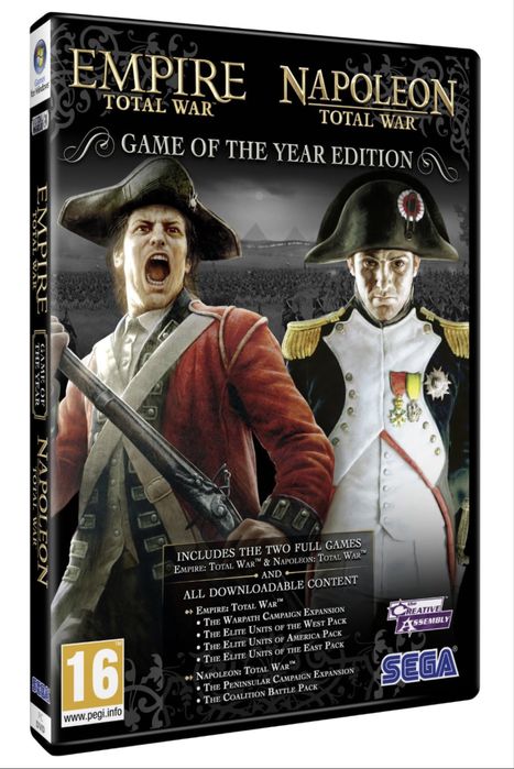 JOC PC DVD RO Empire + Napoleon Total War Game of the year Edition NOU