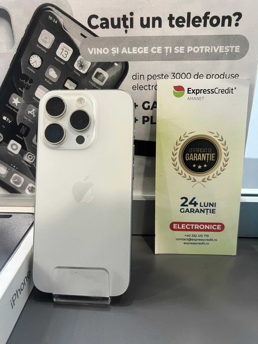 (Ag44 B6341) Iphone 15 Pro 128GB - Garantie 2 ani!