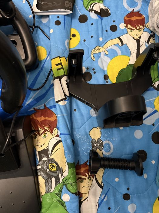 Волан с педали Genesis - Seaborg 350, черен/син, PC/Console