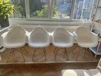 4 Scaune Elegante Living cu Picioare lemn