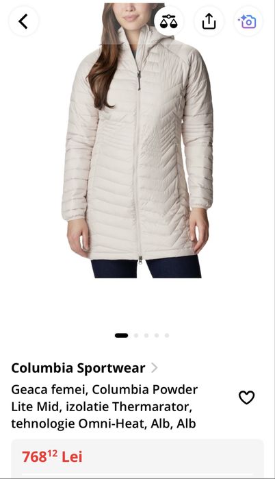 Geaca damă Columbia Powder Lite