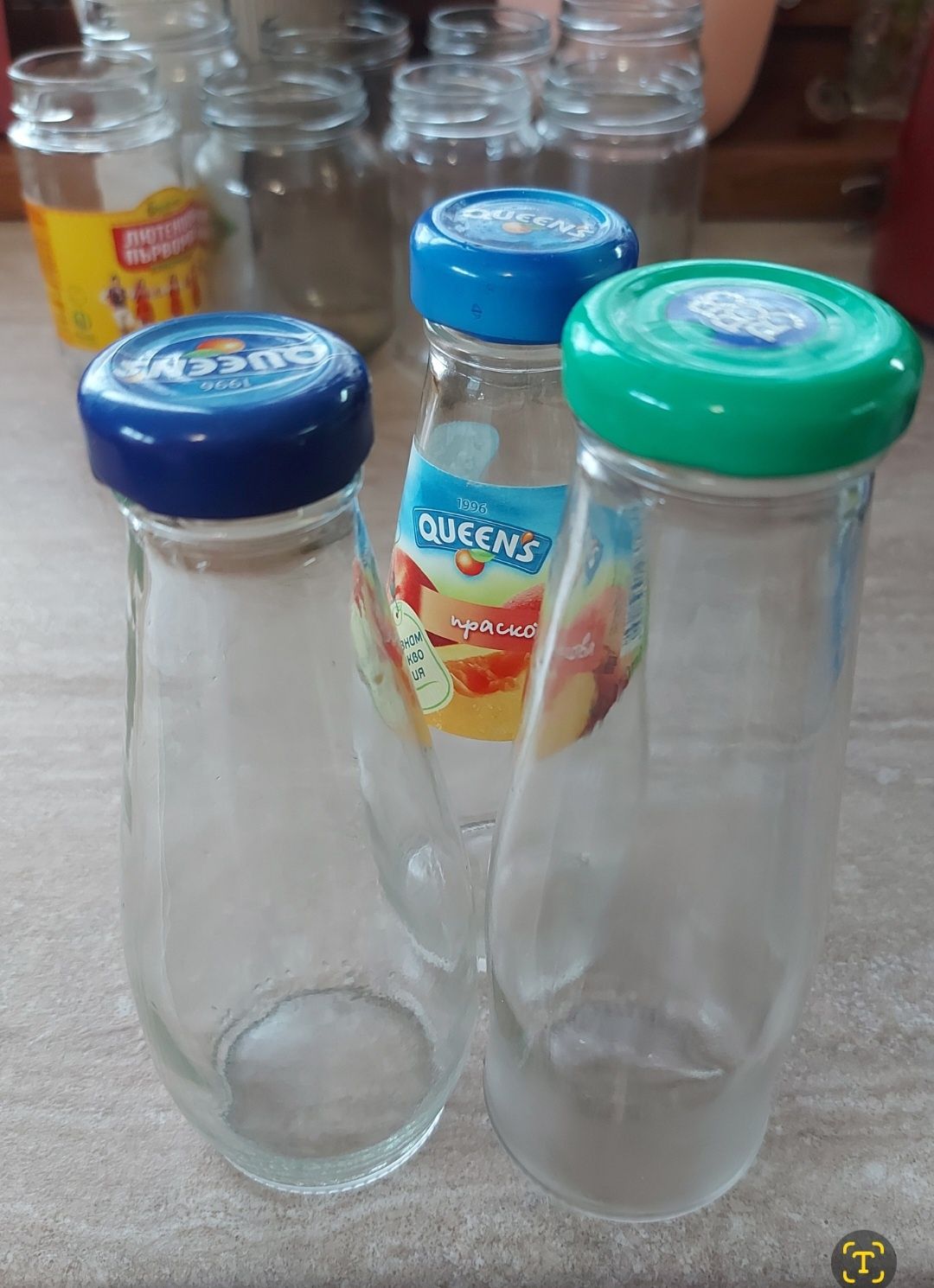 Буркани на винт, различни размери