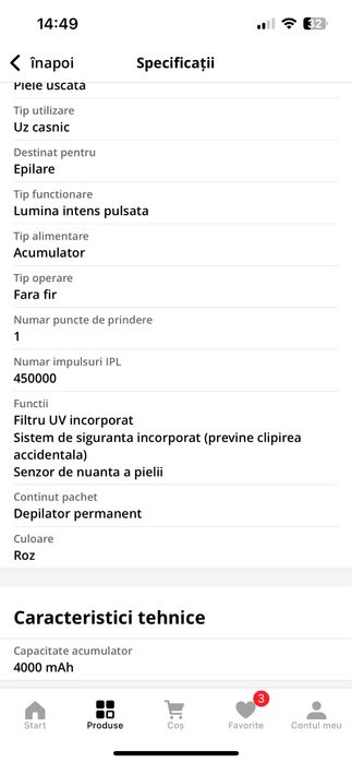 Epilator IPL Philips Lumea serie 9900, model BRI976