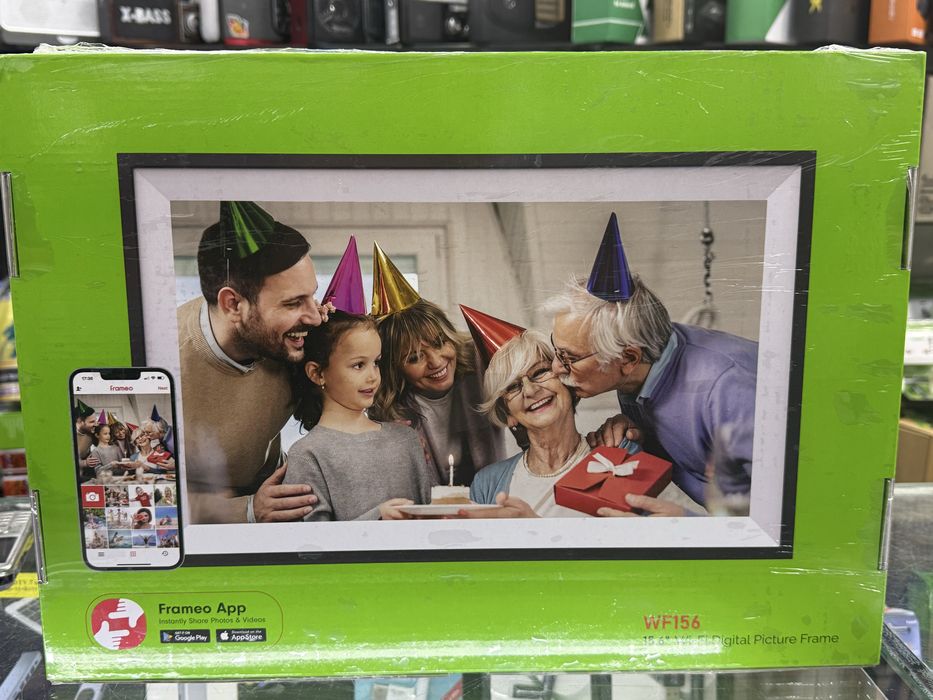 Цифровая фоторамка Frameo экран сенсор 15.6 дюйма  IPS HD  32gb Wifi