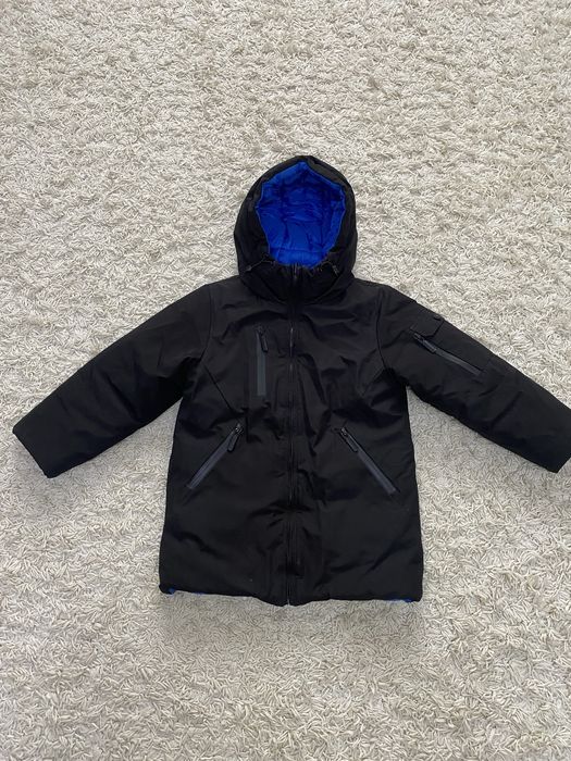 Куртка button blue осенняя двухсторонняя 122-128