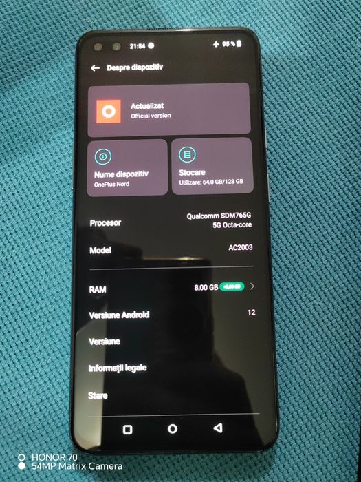 Oneplus Nord model ac2003 și Xiaomi redmi A3