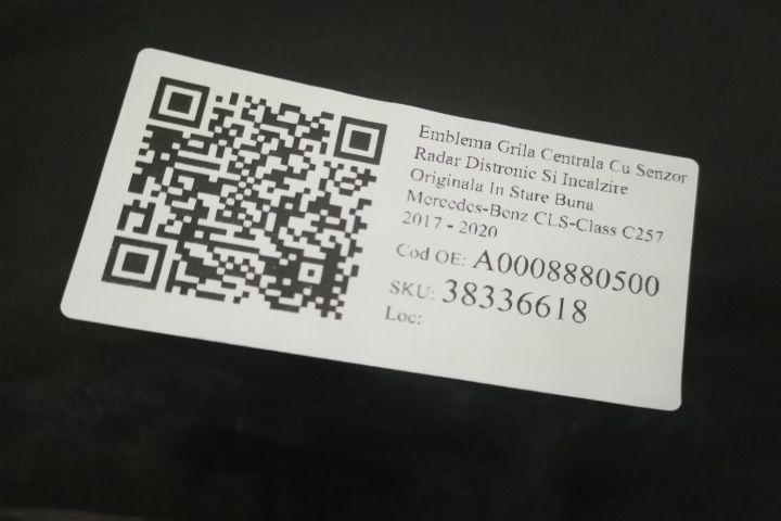 Емблема За Централна Решетка Със Сензор За Радар Дистроник И Оригиналн