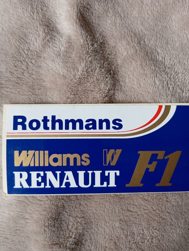Autocolante vintage pentru curse auto din anii 1990, Williams