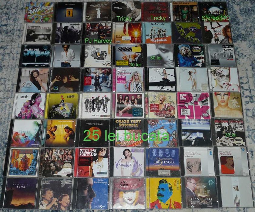 CD Cure,Santana,INXS,jazz,reggae,technou,house,rock,Eagles,Sting,Bjork